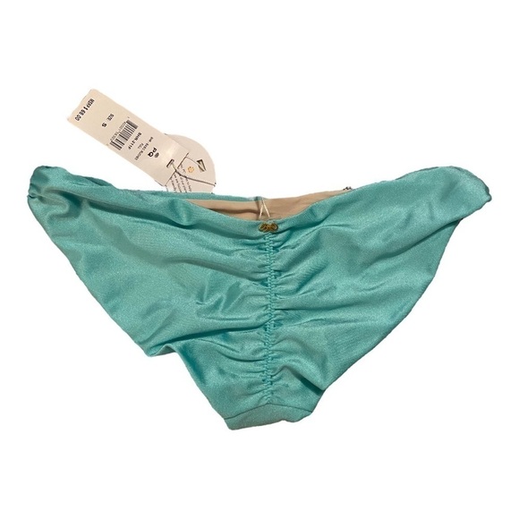 PQ Swim Chain Trim Triangle Bikini Top & Ruched Bikini Bottom NWT - Picture 7 of 8